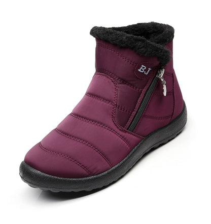 Side Zipper Mid-calf Widened Waterproof Plus Size Snow Boots