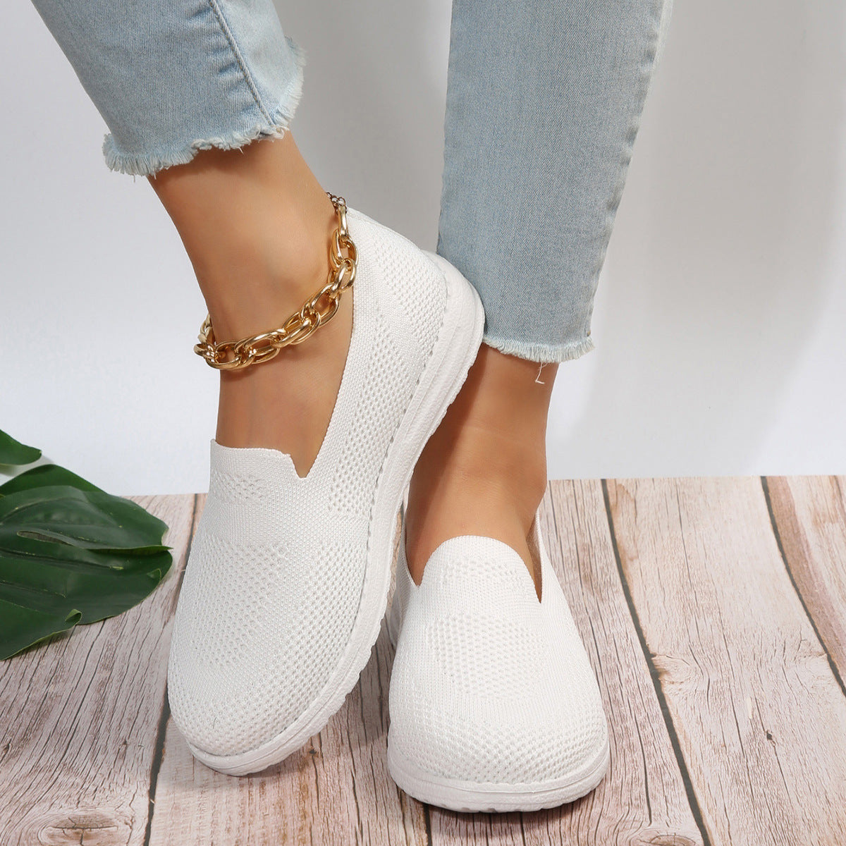 Women's Mesh Shoes Breathable Slip On Lazy Shoes Loafers Women's Mesh Shoes Breathable Slip On La | Ectron Online