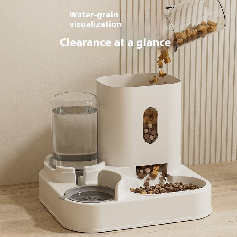 Automatic Cat Feeding Water Feeder Dog Bowl