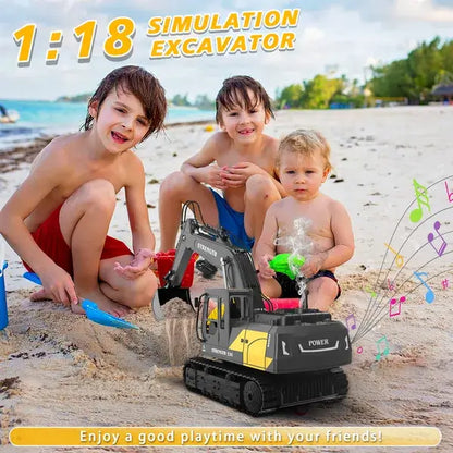 1:20 Alloy RC Excavator - 12-Channel Remote Control Vehicle 1: 20 12-way Alloy Excavator Remote Cont | Ectron Online
