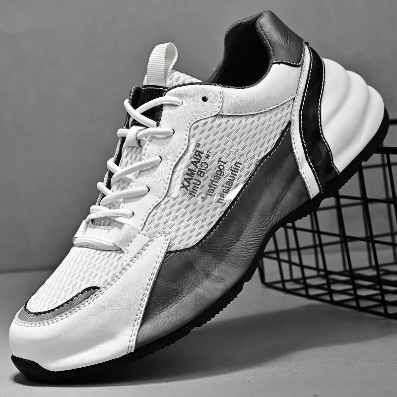 Mesh Sneakers with Cowhide Sole Breathable Mesh Cowhide Sole Sneakers | Ectron Online