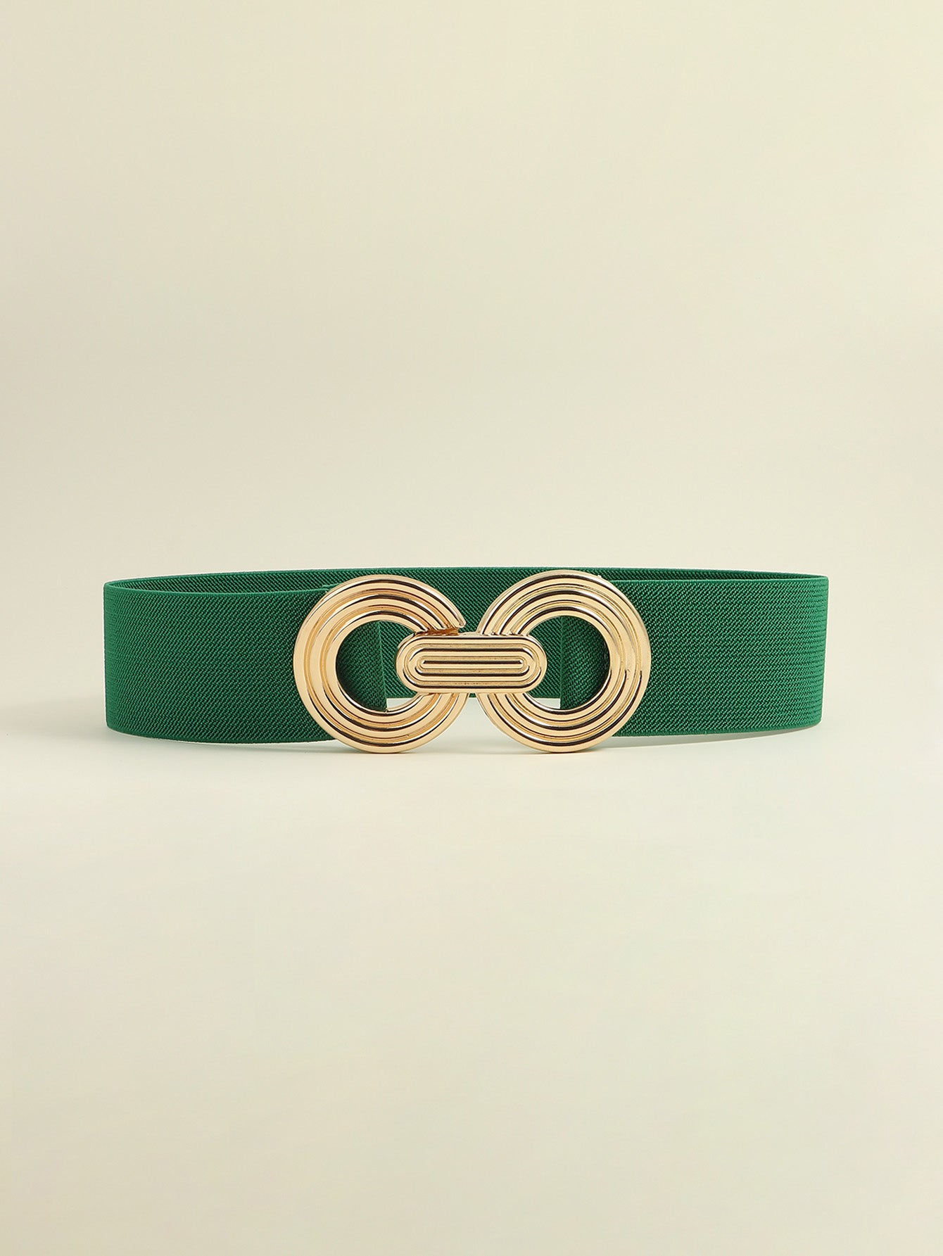 Geometric Buckle Elastic Wide Belt Belt | Ectron Online