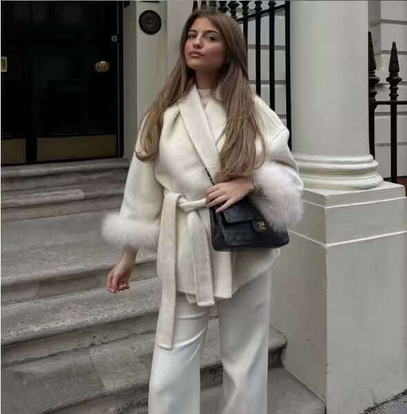 Plus Size French Elegant Woolen Overcoat Fashion Plus Size French Elegant Woolen | Ectron Online