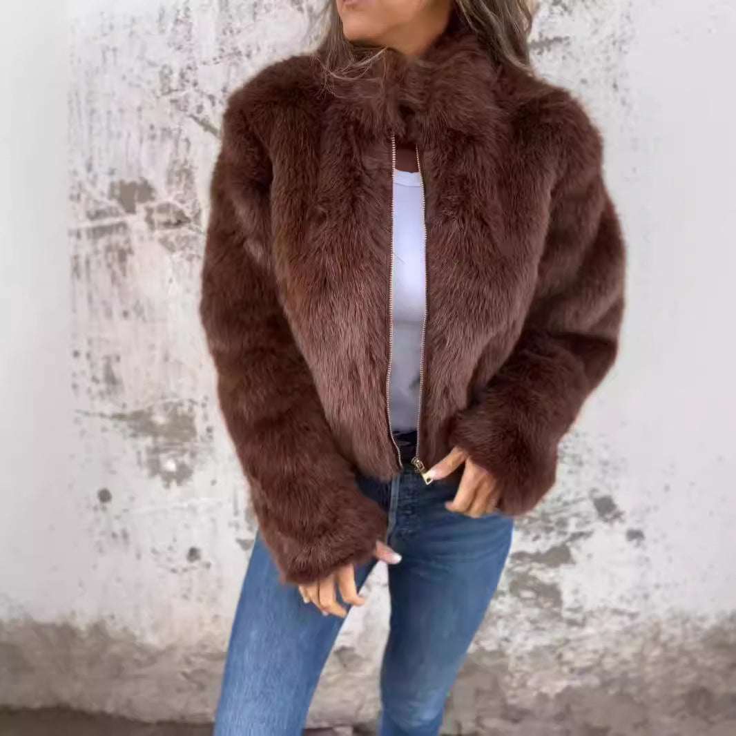 Fashion Stand Collar Plush Jacket Fashion Stand Collar Plush Jacket Winter | Ectron Online