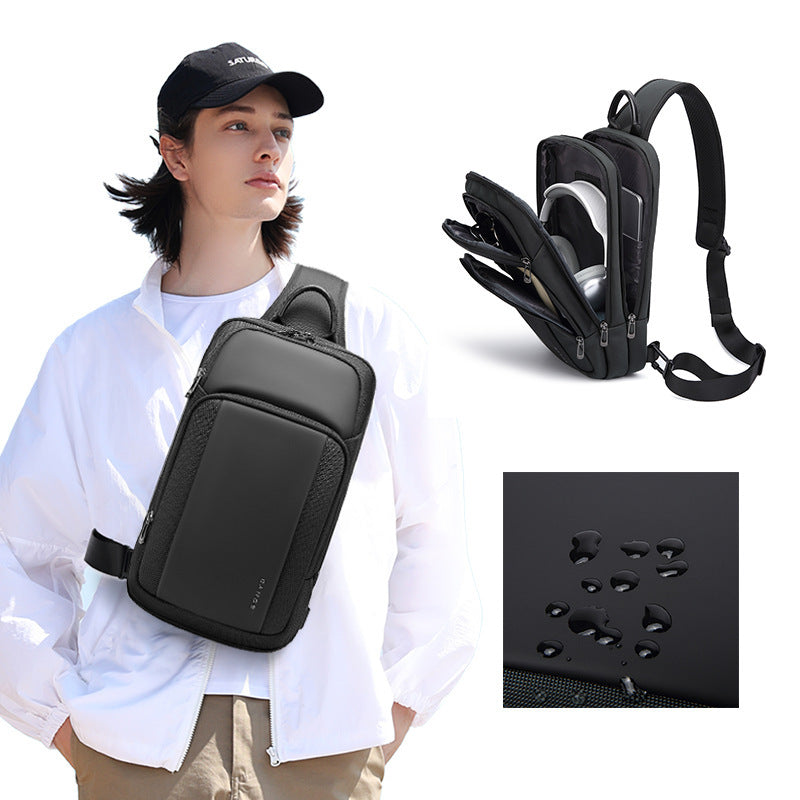 Men's Waterproof Leisure Shoulder Chest Bag