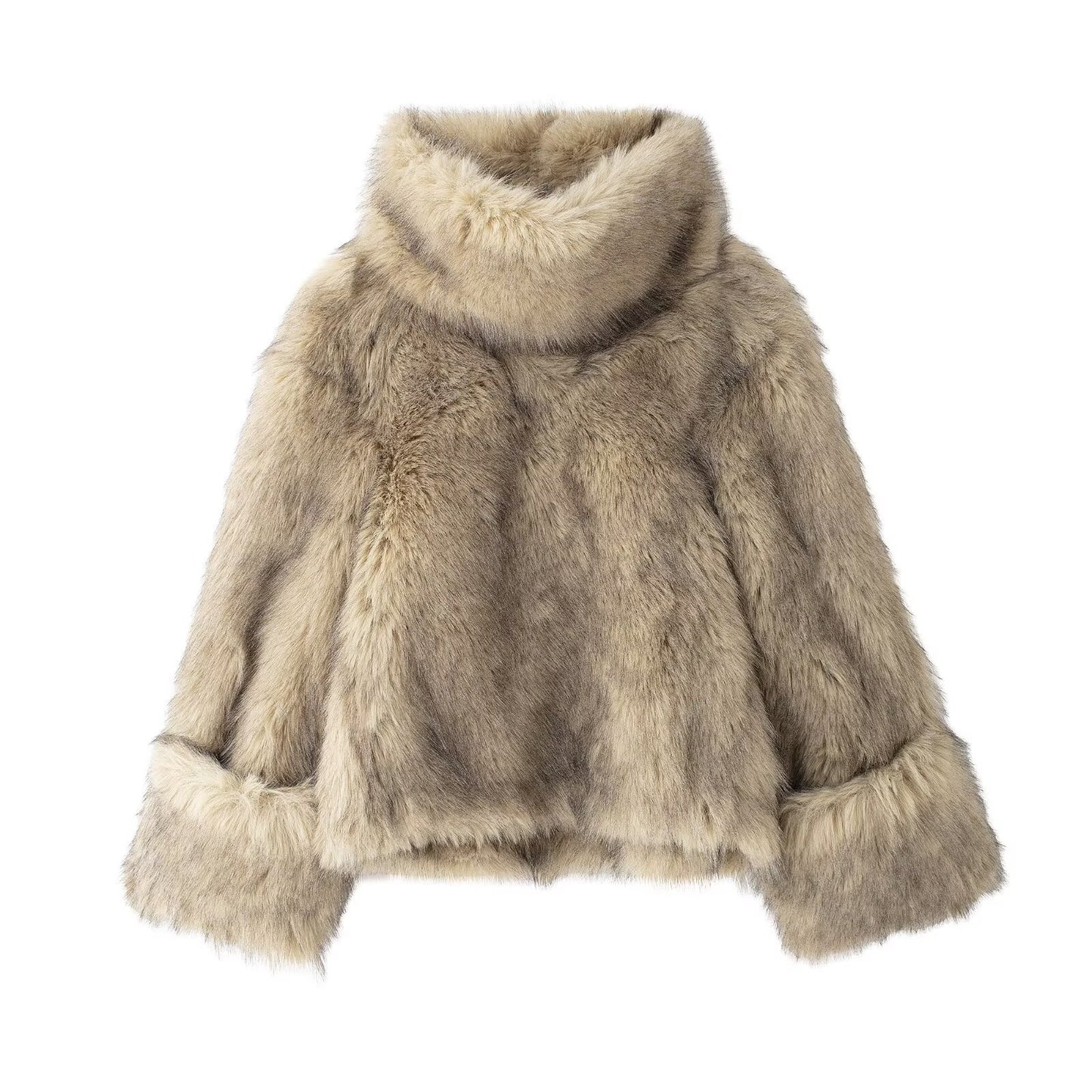 Women's Baggy Artificial Fur Coat | Oversized Faux Fur Jacket
