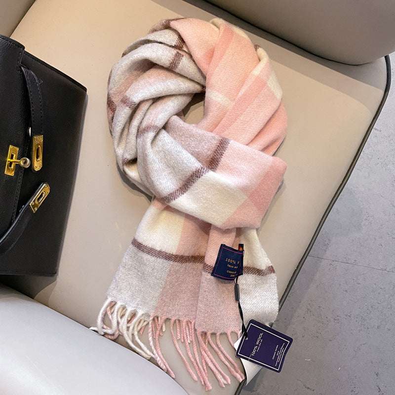 Men's Wool Scarf Wool Scarf Men's Winter Red New Style Fr | Ectron Online