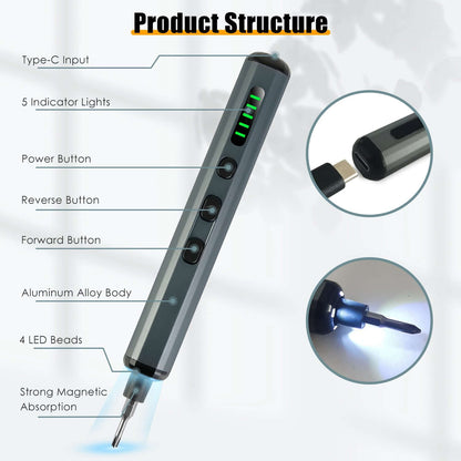 70-in-1 Mini Electric Screwdriver Kit - Rechargeable Repair Tool