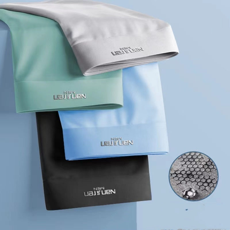 Summer Ice Silk Underwear Men's Graphene Crotch Breathable Underwear & Loungewear | Ectron Online