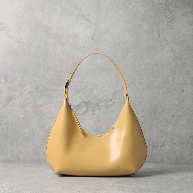 Fashionable and Simple Armpit One-Shoulder Portable Cowhide Bag Fashionable And Simple Armpit One-should | Ectron Online