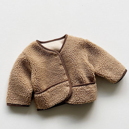 Children's Fur Coat Boys And Girls Plush Jacket
