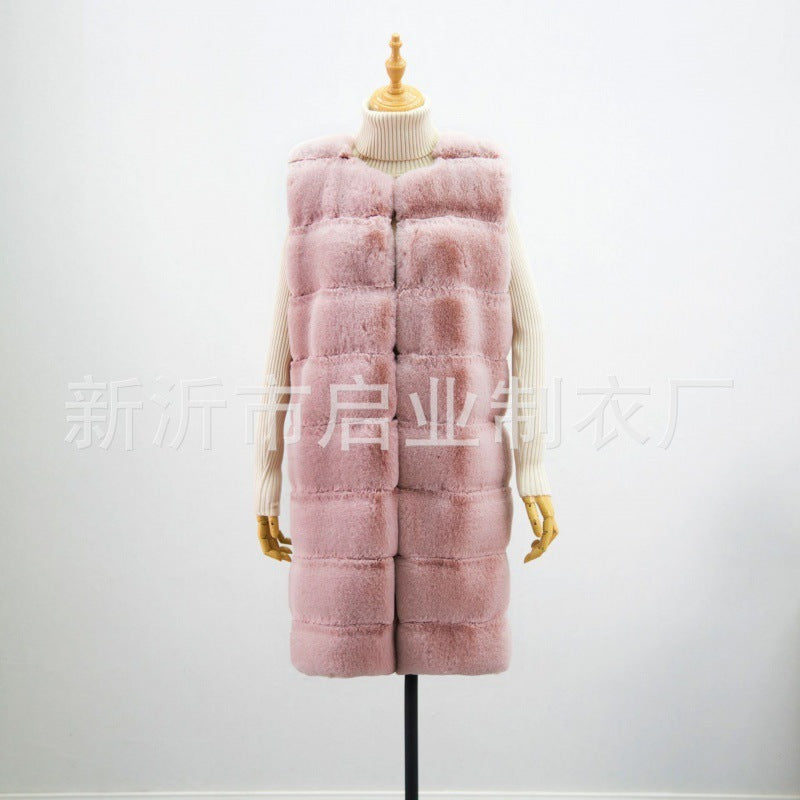 Long Faux Fur Vest