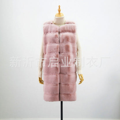 Long Faux Fur Vest