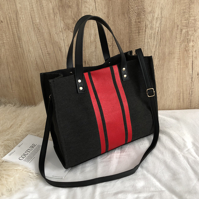 Portable Briefcase OL Professional Business Commuting Stripes Handbag Portable Briefcase OL Professional Busin | Ectron Online