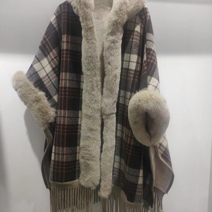 Maillard Plaid Winter Shawl Maillard Plaid, Brushed Thickened Winter | Ectron Online