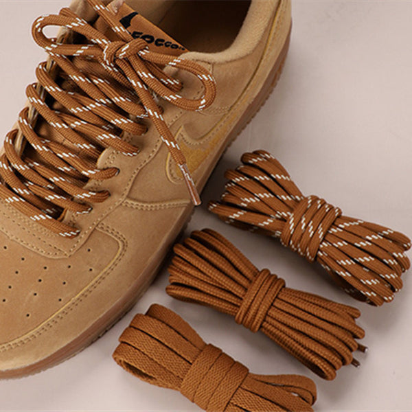 Wheat-Colored Unisex Martin Boots – Flat Round Toe & Shoelace