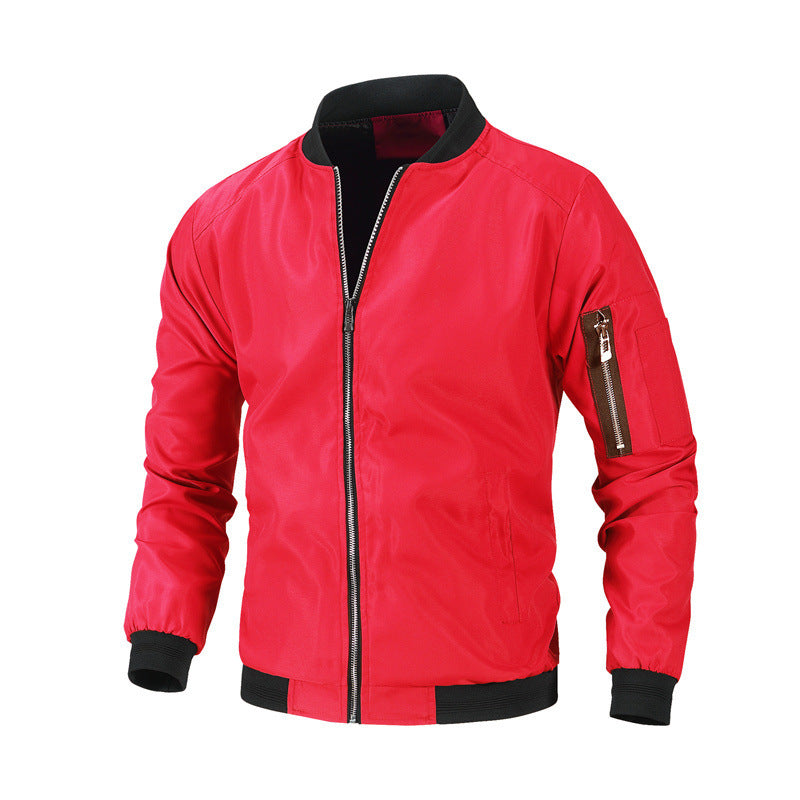 Men's Slim Fit Baseball Jacket Casual Baseball Jacket Slim Fit | Ectron Online