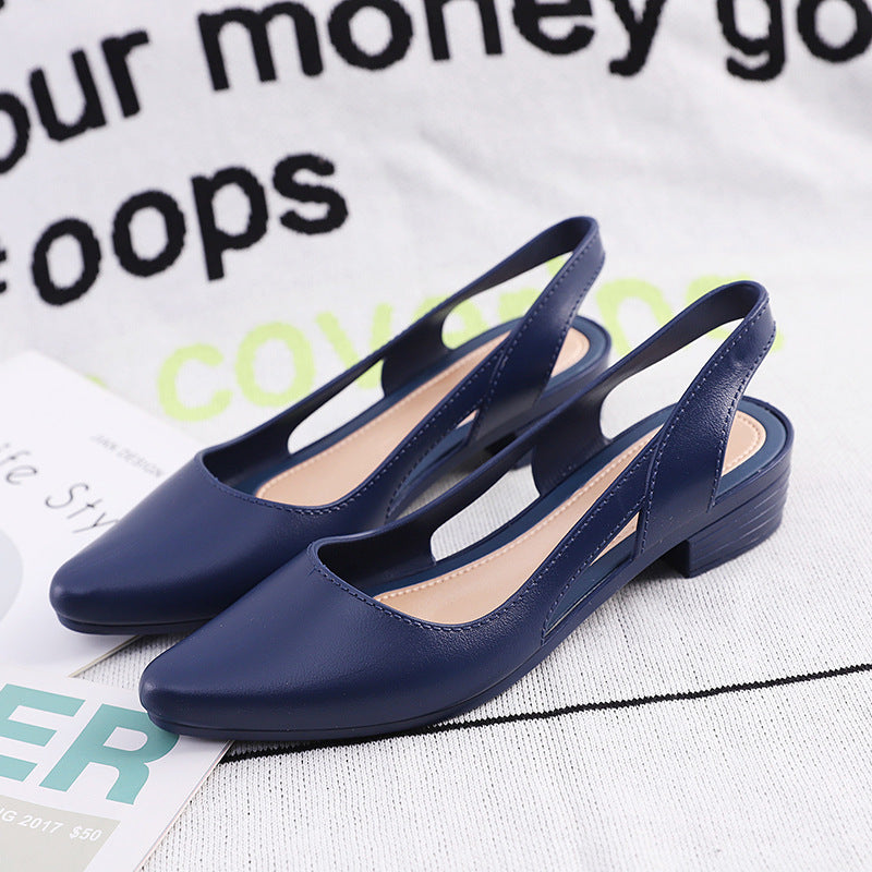 Women’s Fashion Casual Low-Cut Plastic Flat Sandals Fashion Casual Sandals Women's Low-cut P | Ectron Online