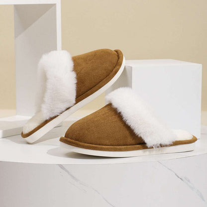 Winter Plush Slippers – Warm, Non-Slip & Soft for Couples Winter Warm Plush Slippers Home Indoor N | Ectron Online