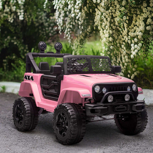 12V Kids Ride On Truck with Remote - Pink Electric Car for Girls 12V Kids Ride On Truck with Parent Remot | Ectron Online