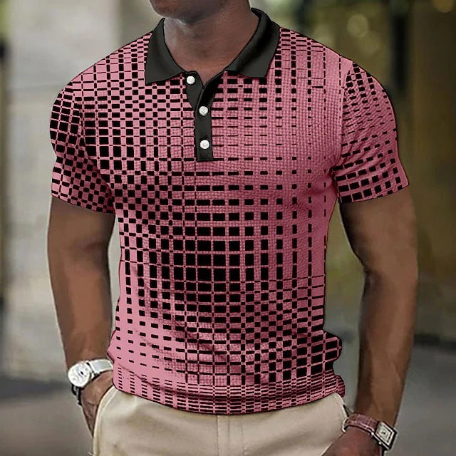 Men’s Plaid Casual Shirt – Short Sleeve Fashion Checkered Top Fashion Plaid Pattern Men's Casual Short | Ectron Online
