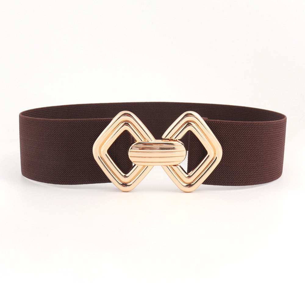Elastic Waistband Women's Wide Waist Seal Decoration Belt | Ectron Online