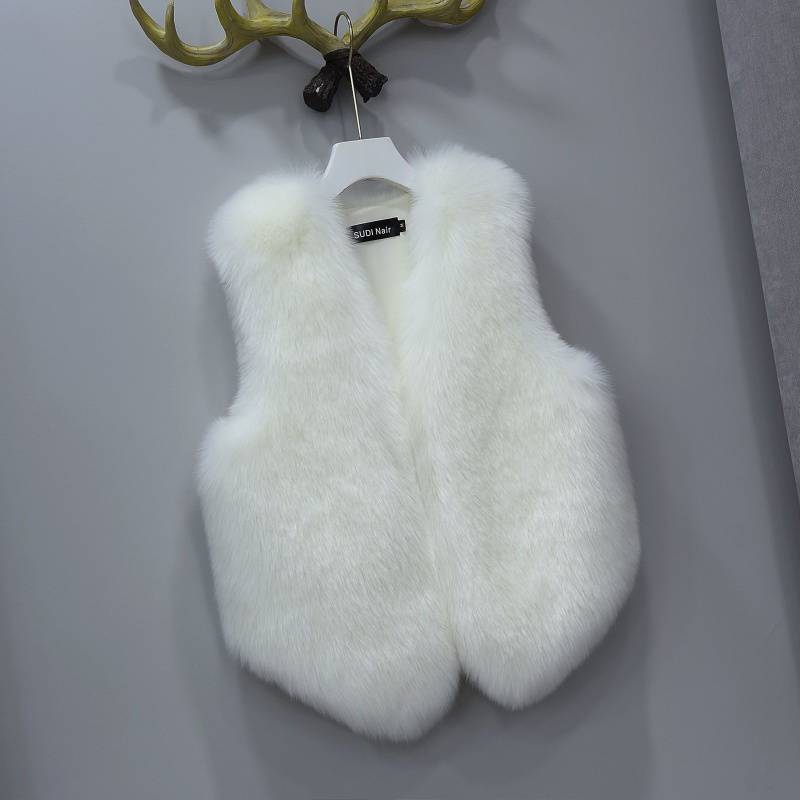 New Women's Short Faux Leather Waistcoat