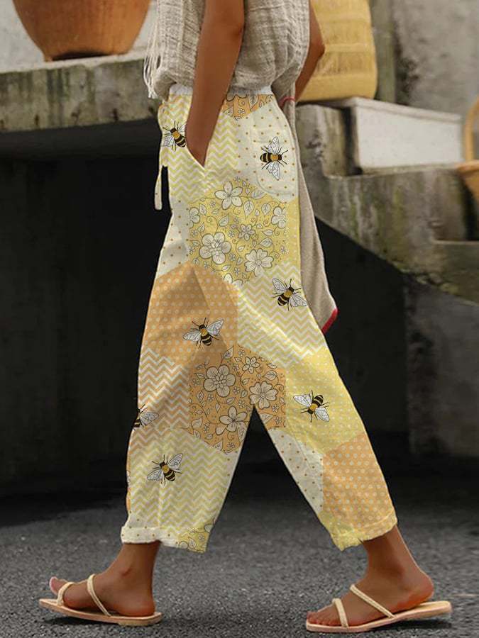 Women's Casual Slacks Printed Fashion Slacks | Ectron Online