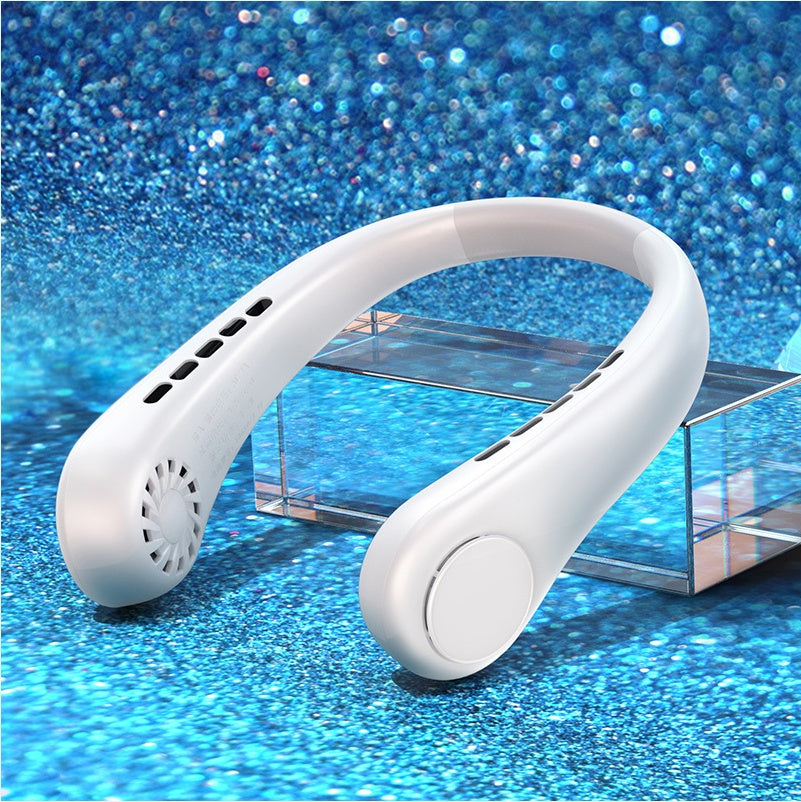 New Mini Neck Fan Portable Bladeless Hanging Neck Rechargeable Air Cooler Mini Summer Sports Fans Mini Neck Fan | Ectron Online