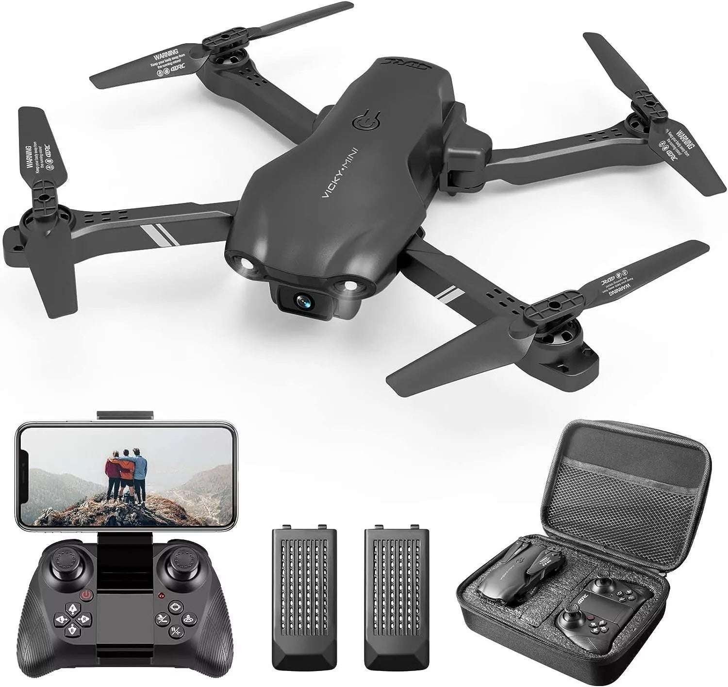4DRC V13 RC Drone 6K HD Dual Camera WiFi FPV Foldable Quadcopter Camera Drone ,2 Battery.Logistics Is Randomly Sent By UPS,USPS,FEDEX