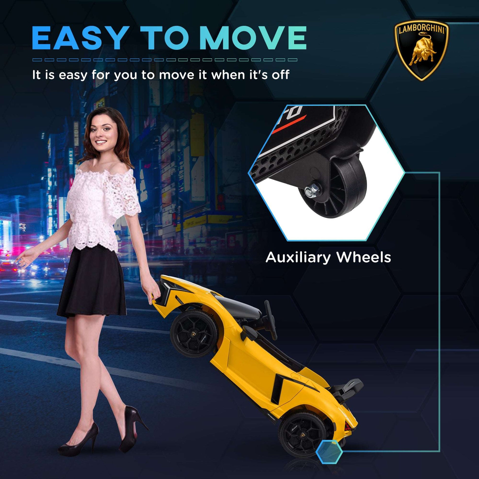 Licensed Lamborghini Revuelto Kids Car - 12V w/ Hydraulic Doors Lamborghini Revuelto Licensed 12V Kids R | Ectron Online