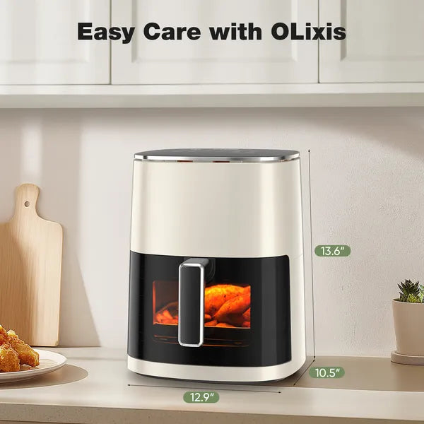 6 Quart Square Air Fryer with Viewing Window | 12-in-1 Multi-Cooker