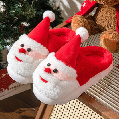 Santa Claus Thick-Soled Slippers – Non-Slip & Warm Home Shoes Santa Claus Home Thick-soled Non-slip Sl | Ectron Online