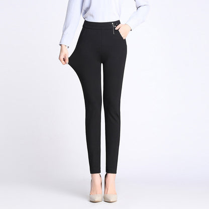 High Waist Stretch Outer Wear Leggings Women's Trousers