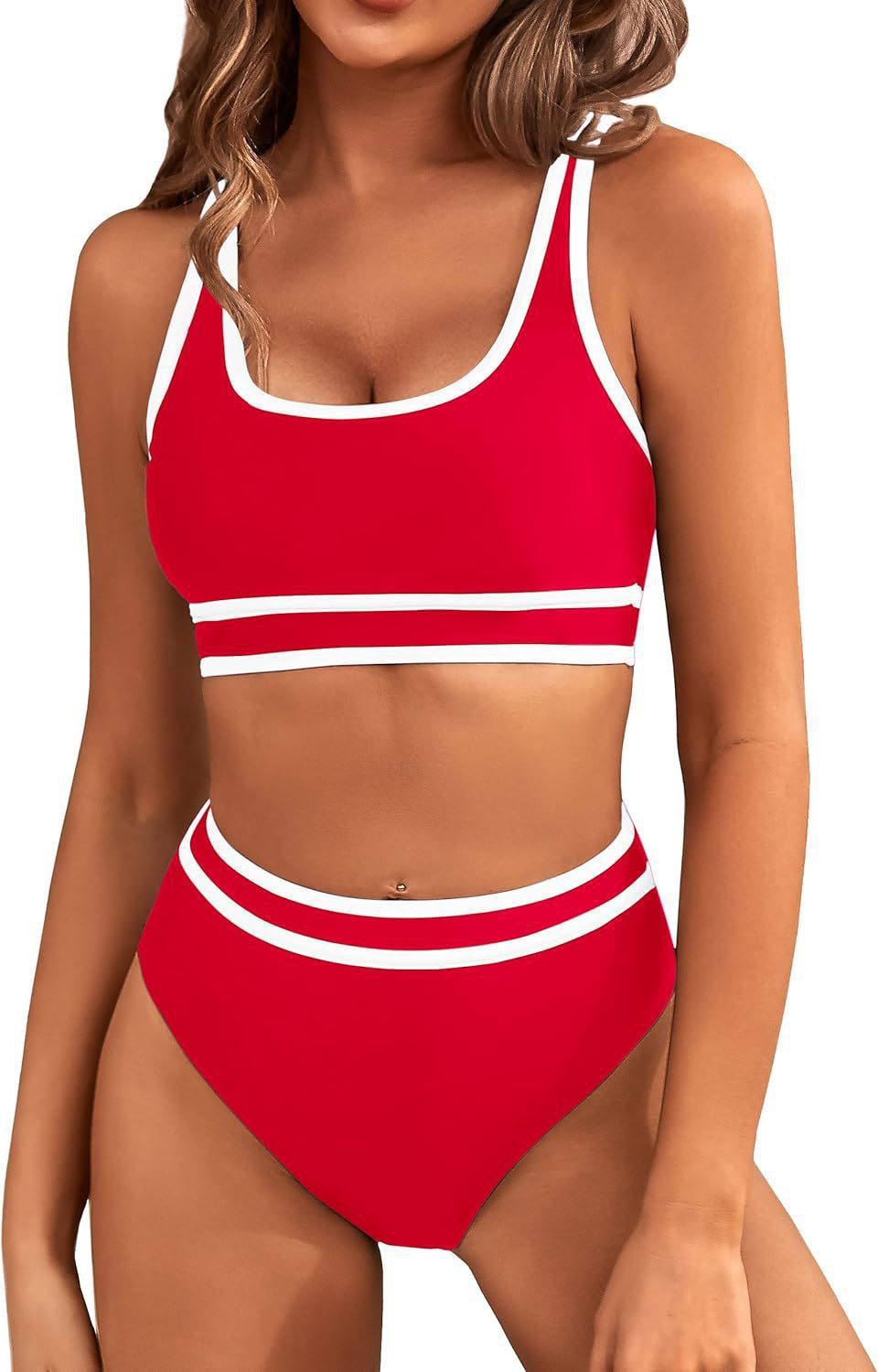 Bikini Tight-fitting Solid Color Swimsuit For Women Bikini Tight-fitting Solid Color Swimsui | Ectron Online