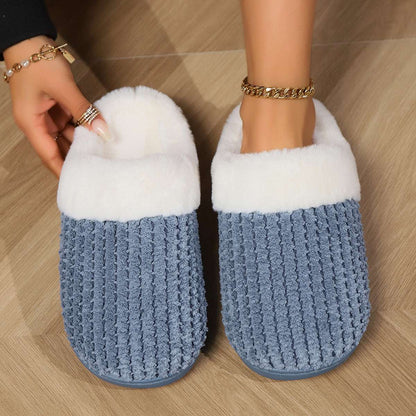 Fluffy Plush Men And Women Casual Slippers