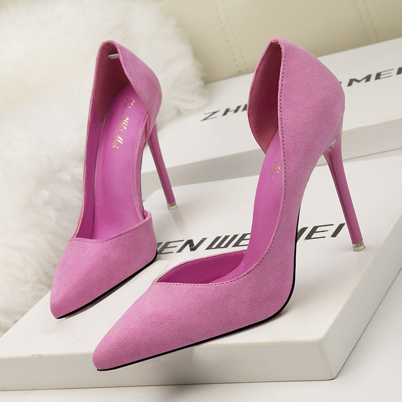 Women's Low-cut Pointed-toe Shoes - Side Hollow-out Style Women's Low-cut Pointed-toe Side Hollow- | Ectron Online