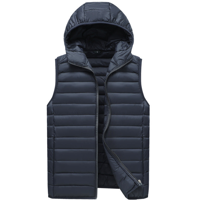 Men's Lightweight Down Cotton Vest - Winter Warm Quilted Coat Winter Down Cotton Lightweight Warm Men' | Ectron Online