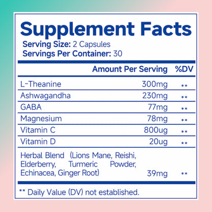 Ashwagandha for Women - Stress Relief & Focus Supplement with L-Theanine Ashwagandha For Women Supplement With L-Theanine Magnesium, Stress Relief, Focus And Relaxation Support Anxiery Pill | Ectron Online