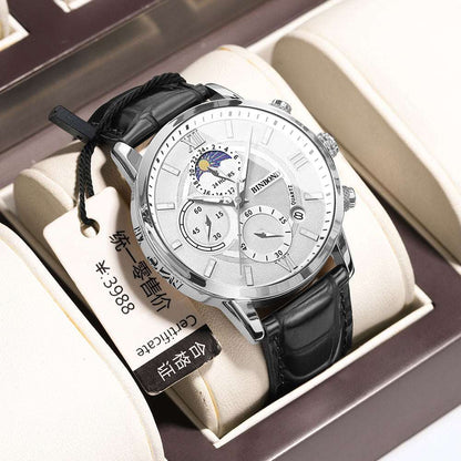 Men's Simple Chronograph Watch Simple Multifunctional Chronograph Water | Ectron Online