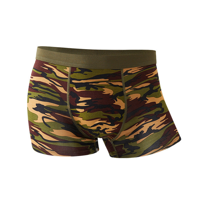 Men’s Camouflage Modal Boxers – Mid-Waist Breathable Underwear Camouflage Men's Underwear Modal Breatha | Ectron Online