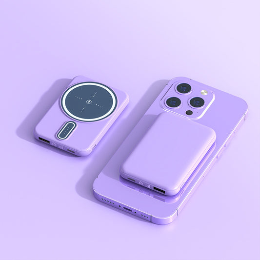 Magnetic Suction Wireless Charging Bank Mobile Power Supply Magnetic Suction Charging Bank Wireless | Ectron Online