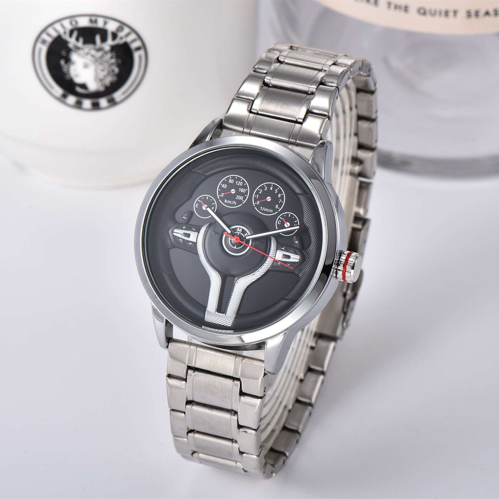 Men's Steering Wheel Watch Steering Wheel Fashion Watch | Ectron Online