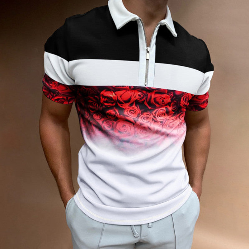 Classic Men's Polo T-Shirt - Premium Cotton Short Sleeve Polo Casual Multicolor Men's Coat Lapel | Ectron Online