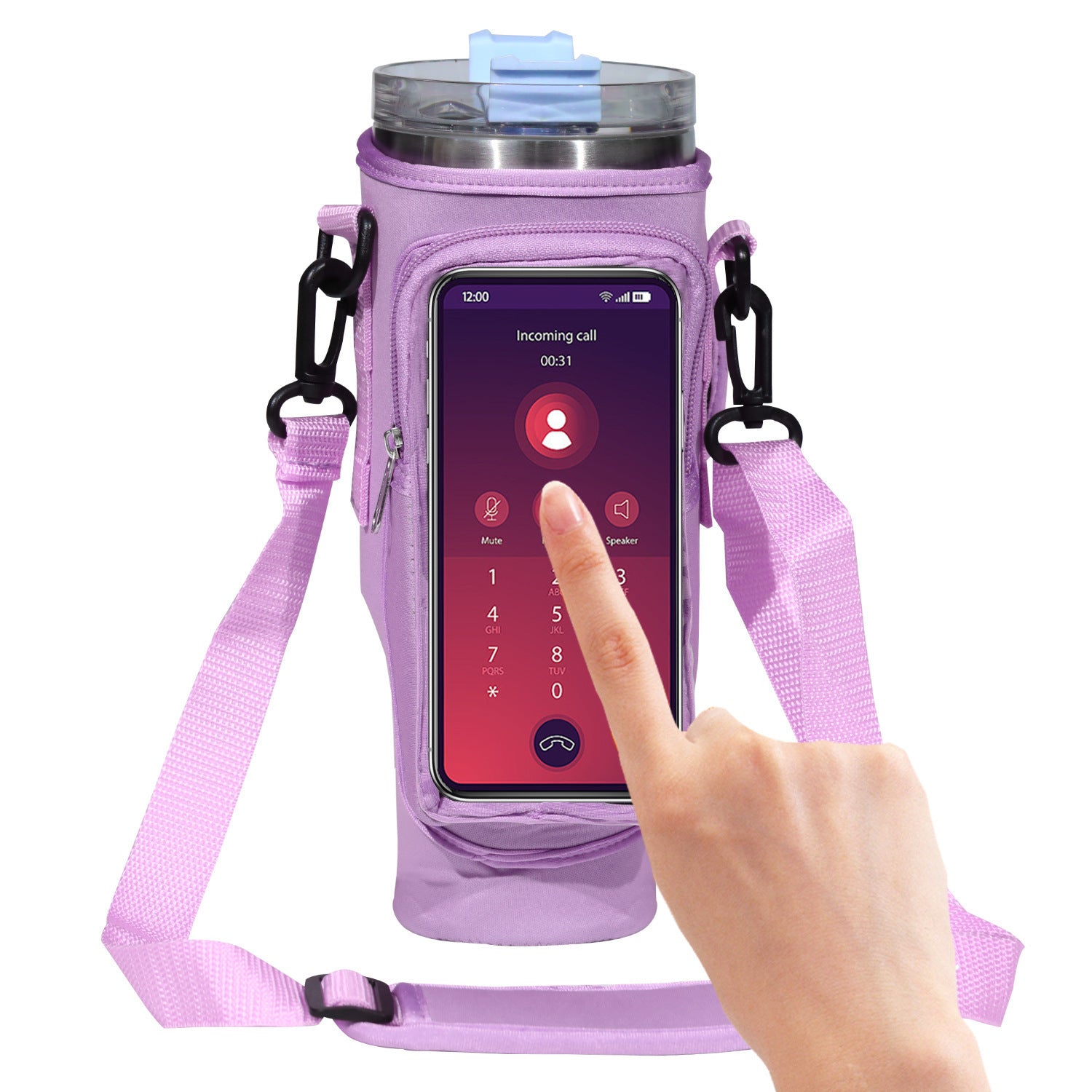 40oz Cup Cover with Transparent Touch Screen Neoprene 40oz Cup Cover Transparent Touch Screen | Ectron Online