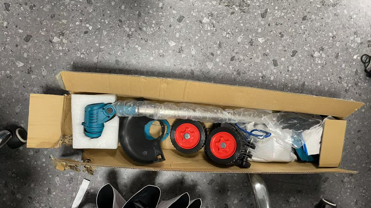 21V Cordless Weed Eater with Wheels - 3-in-1 Battery Trimmer