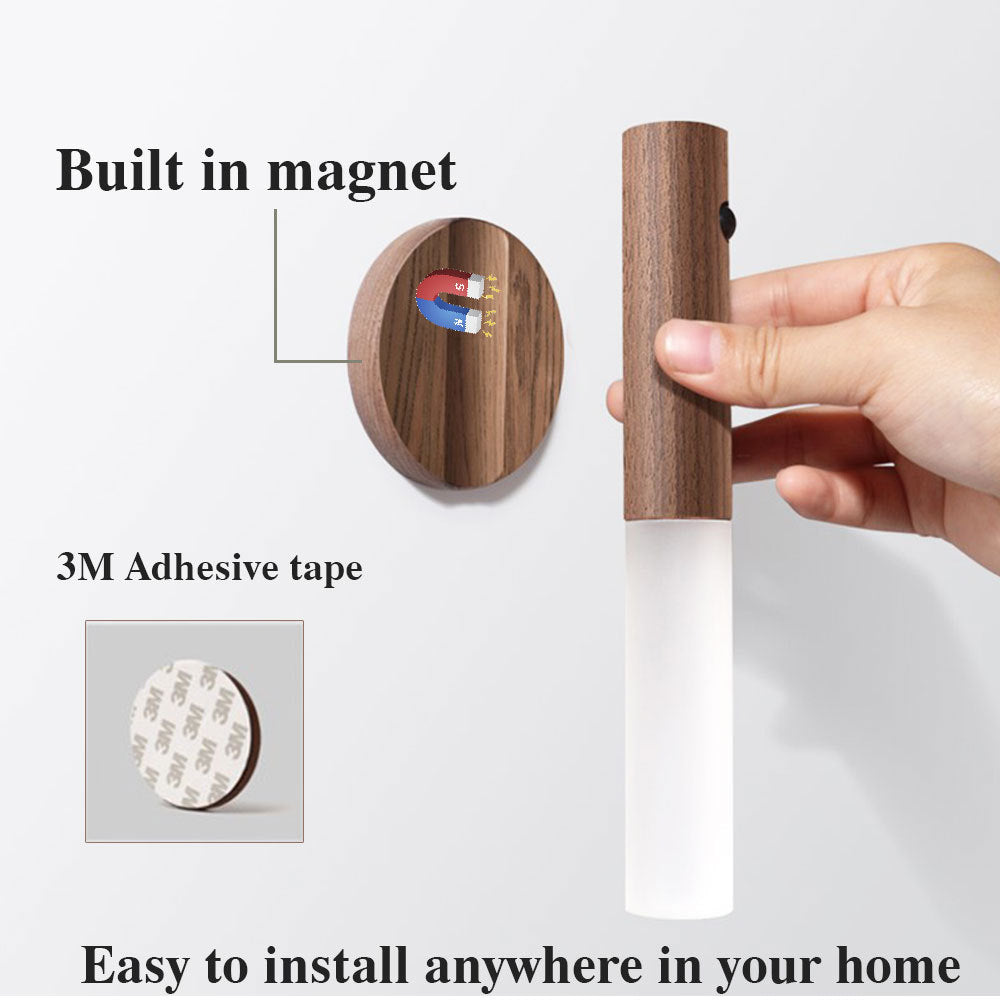 Wooden PIR Motion Sensor LED Night Light