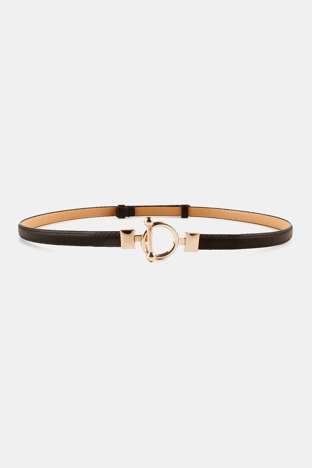 Toggle Buckle Skinny PU Belt Belt | Ectron Online