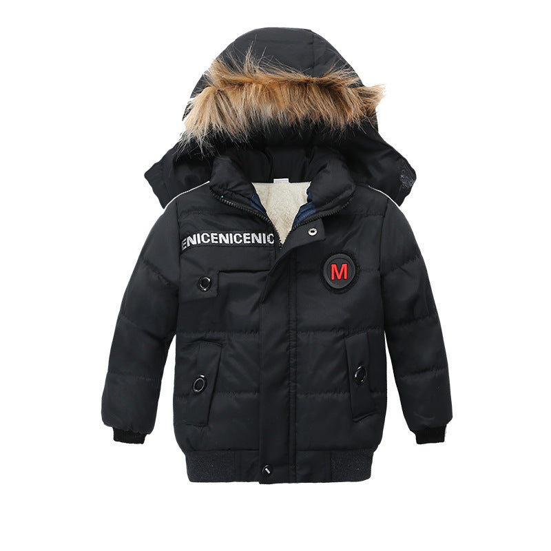 New Kids' Thickened Cotton Padded Coat with Hood New Children's Cotton Padded Clothes Thi | Ectron Online