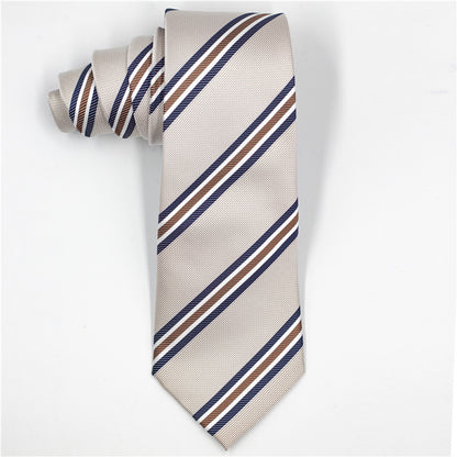 Business Formal Wear Classic Contrast Color Twill Tie For Men